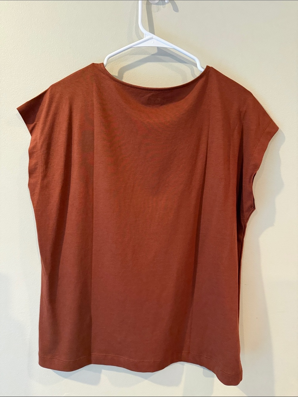 LOFT Rust/Brown Short Sleeve Crewneck Tee - Picture 2 of 4